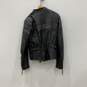 Harley Davidson Womens Black Leather Full-Zip Motorcycle Jacket Size XL image number 2