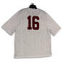 Mens White Red Alabama Crimson Tide #16 NFL Football Jersey Size XL image number 2