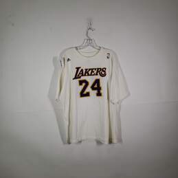 Mens Cotton Los Angeles Lakers Kobe Bryant 24 Basketball-NBA T-Shirt Size 2XL
