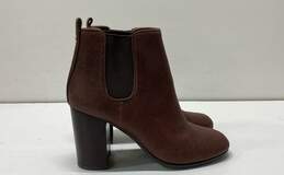 Tory Burch Margaux Leather Ankle Bootie Brown 6.5