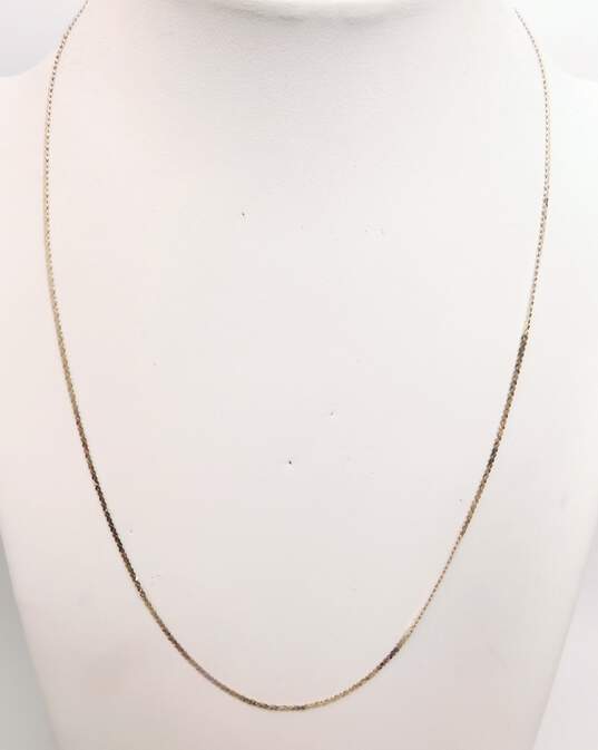 14K Yellow Gold C-Link Chain Necklace 2.6g image number 1