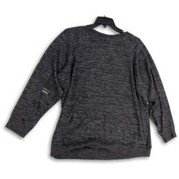 NWT Woemns Gray Heather Studded Long Sleeve Pullover Sweater Sz 3X(22-24) alternative image