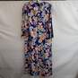 Miss Elaine Plus Size Floral Zip-Front Night Gown Size S image number 1