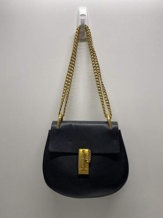 Authentic Chloe Black Leather Crossbody Bag image number 6