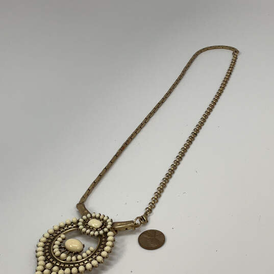 Designer Stella & Dot Gold-Tone Adjustable Havana Statement Necklace image number 3