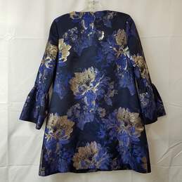 Helene Berman Women's Black Blue & Gold Brocade Jacket Size 4 alternative image