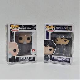 Funko Pop! Television 817 The Addams Family Uncle Fester (Walgreen's Exclusive) and 1309 Wednesday - Wednesday Addams (Set of 2) alternative image
