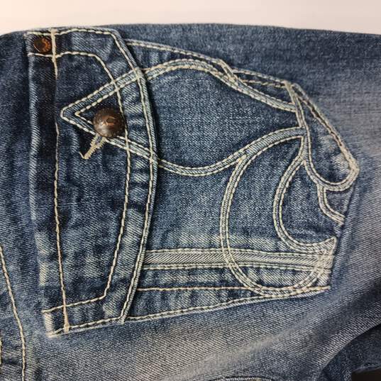 Buy the Men's Blue Slim Straight Denim Jeans Size 31 x 32 | GoodwillFinds