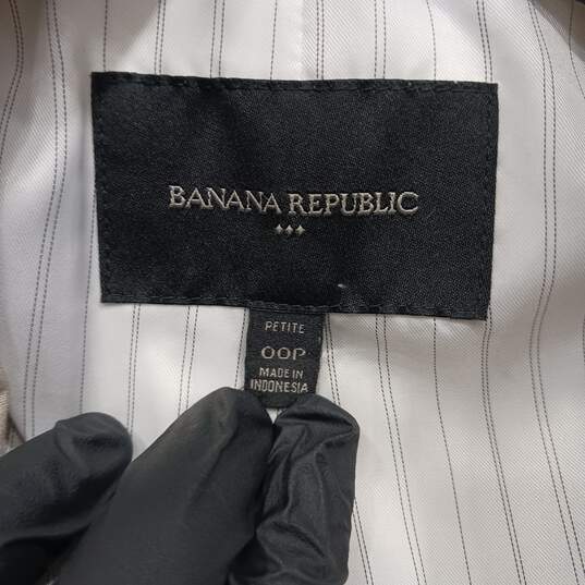 Banana Republic Women's Tan Two Button Blazer Size 00P image number 3