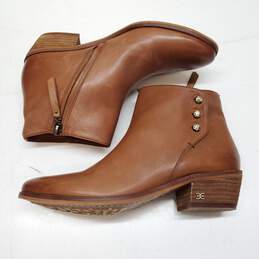 Sam Edelman Cognac Leather Paila Ankle Booties Size 8M alternative image