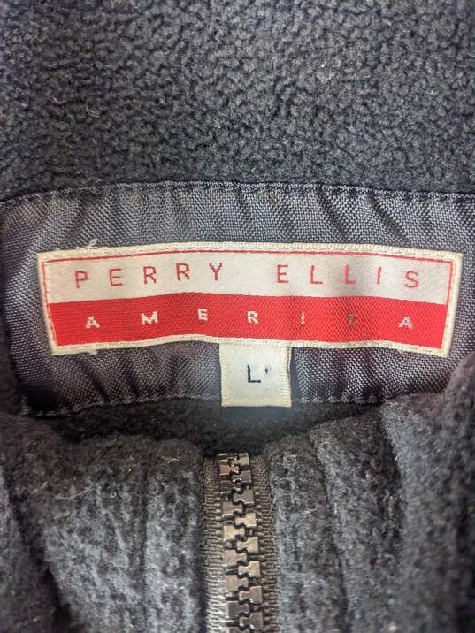 Perry Ellis American Men Black Yellow Jacket L image number 3