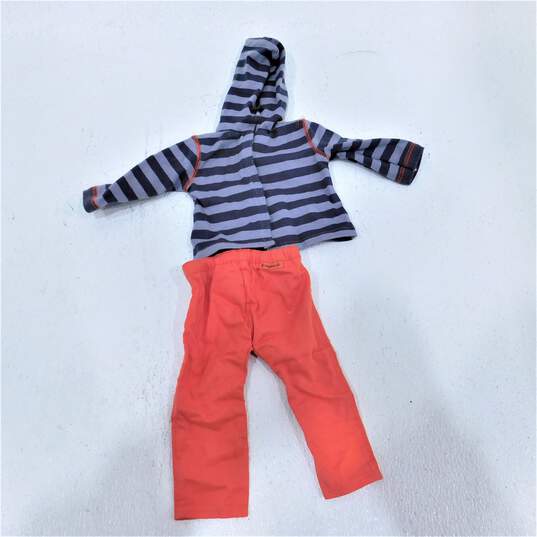American Girl Outfits Clothing Cozy Sweater Striped Hoodie image number 2