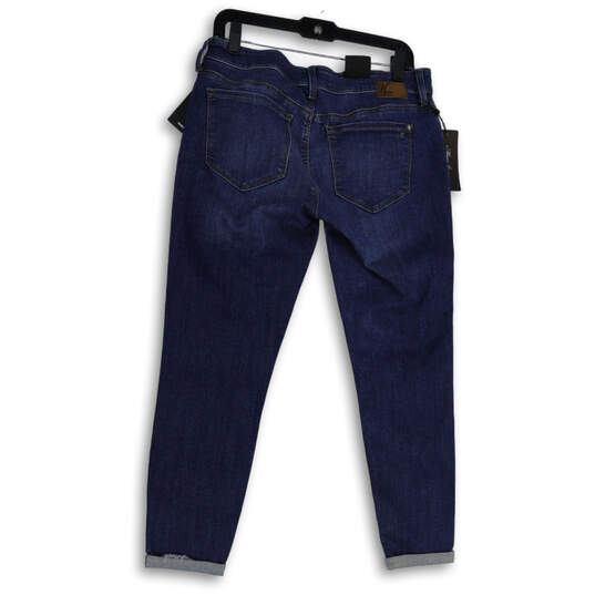 NWT Womens Blue Denim Medium Wash Pockets Alexa Ankle Jeans Size W30 image number 2