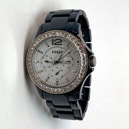 Designer Fossil Riley Black Chain Strap Analog Dial Quartz Wrist Watch