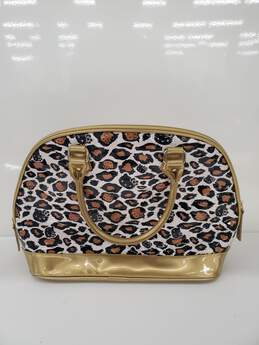 Hello Kitty Gold Cheetah Print Leopard Patent Leather Large alternative image
