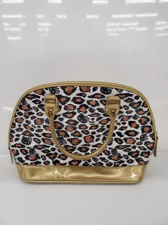 Hello Kitty Gold Cheetah Print Leopard Patent Leather Large image number 2