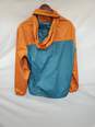 Unisex Patagonia Full Zip Up Orange Green Windbreaker Shell Jacket Sz M image number 2