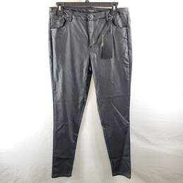 SPYM Collection Women Black Faux Leather Pants Sz 40 NWT