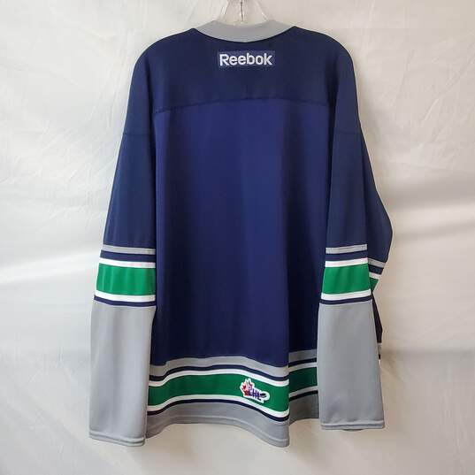Reebok Seattle WHL Jersey Dark Blue & Green Size XXL image number 2