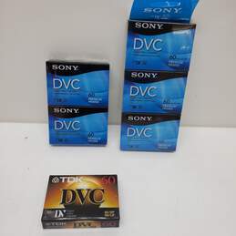 Lot of 6 Mini Digital Video Cassettes SEALED Sony and TDK DVC