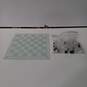Glass Clear & Frosted Chessboard & Pieces Bundle image number 1