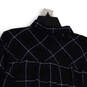 NWT Womens Blue Plaid Collared Long Sleeve Button-Up Shirt Size Medium image number 4