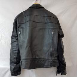 First Gear Men's Leather Motorcycle Jacket Size Large alternative image