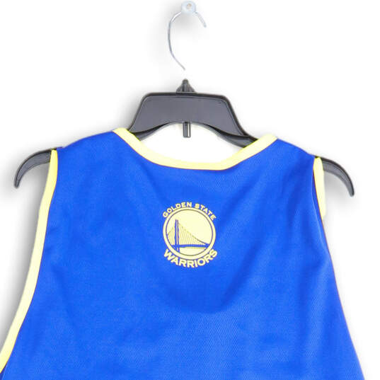 Mens Blue Golden State Warriors Basketball Pullover Jersey Size XXL image number 4