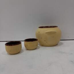 Wall Clay Bean Pot / W 2 bowls alternative image
