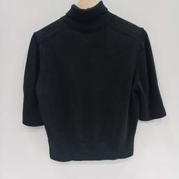 Lafayette 148 New York Women's Black Cropped Turtleneck Sweater Size XL NWT alternative image