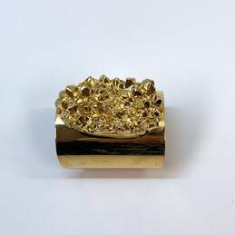 Designer Michael Kors Gold-Tone Metallic Nugget Fashionable Cuff Bracelet alternative image