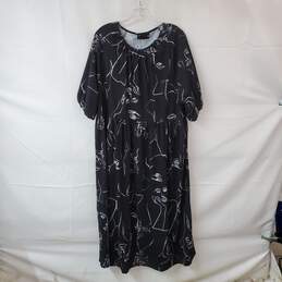 Asos Black & White Face Patterned Maxi Dress WM Size 14