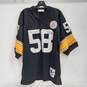 Mitchell & Ness Pittsburgh Steelers #58 Jack Lambert 1975 Throwback Jersey Size 48 image number 1
