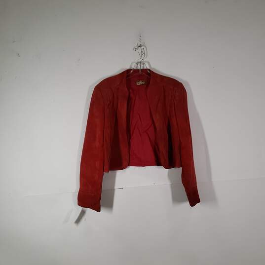 Womens Long Sleeve Open Front Short Cropped Jacket Size Small image number 1