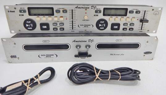 American DJ Brand DCD-PRO200 MK III Dual CD Player w/ Cables (Parts and Repair) image number 1