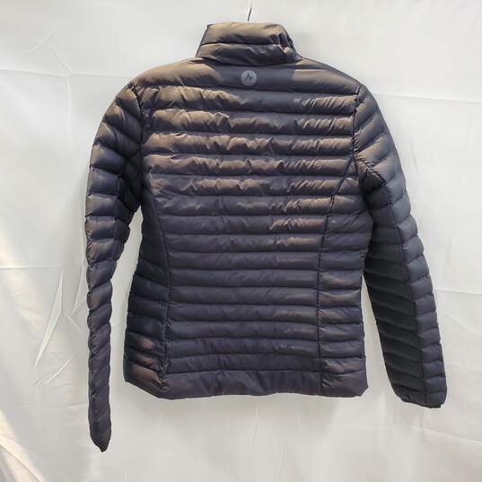 Marmot Black Full Zip Puffer Jacket Size S image number 2