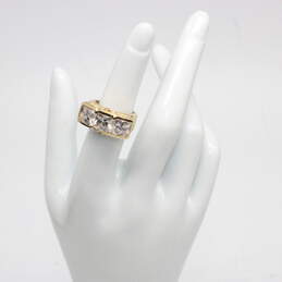 14K Yellow Gold CZ Accent Ring Size 5.25 - 9.5g