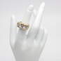 14K Yellow Gold CZ Accent Ring Size 5.25 - 9.5g image number 1