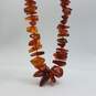 Amber-Like Stones Endless 33 Inch Necklace 120.0g image number 2