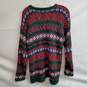 Abercrombie & Fitch vintage multicolor patterned knit sweater men's S image number 4
