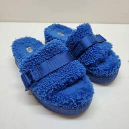 Ugg Classic Blue Fluffita Sandals Size 9
