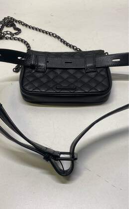 Rebecca Minkoff Black Leather Quilted Crossbody Belt Bag alternative image