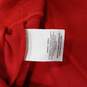Men's Red Athletic Zip Up Jacket Size Medium image number 2