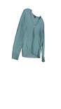 Womens Blue Long Sleeve V Neck Casual Cardigan Sweater Size Small image number 1
