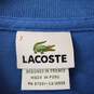 Lacoste Blue Polo Long Sleeve Cotton Causal Collared Shirt Men's 7 image number 3