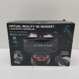 Utopia 360 Virtual Reality Headset with Bluetooth Controller Sealed