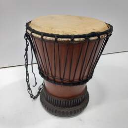 African 8" Wooden Djembe Bongo Drum Made in Ghana
