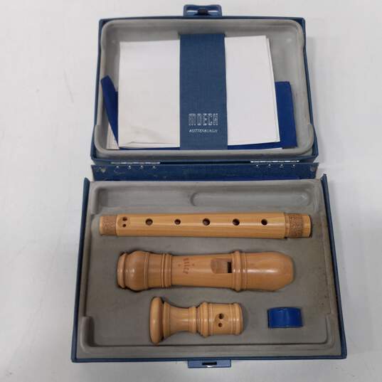 Flauto Dolce Wooden German Flute in Case image number 5
