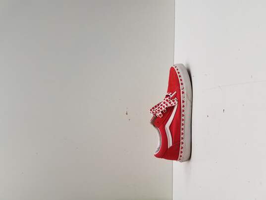 Vans Shoes | Kids Vans Heart Valentines Shoes | Color: Red/White | Size: 5.5 image number 1