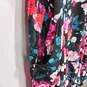 Torrid Women's Black Floral Ruffled Cold Shoulder Midi Dress Size 4/4X/26 NWT image number 4